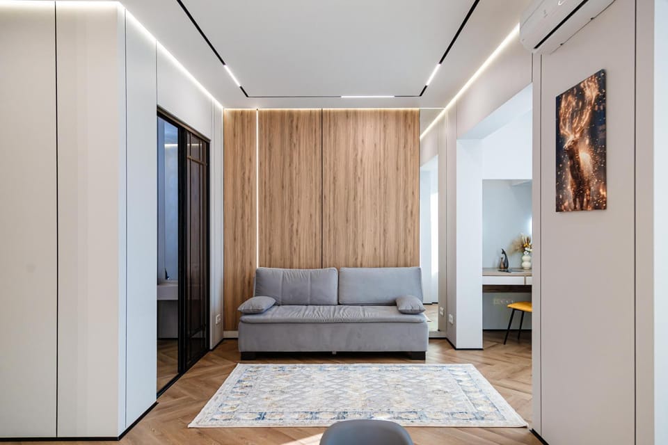 Living room, Photo of the whole room, Seating area, Bedroom