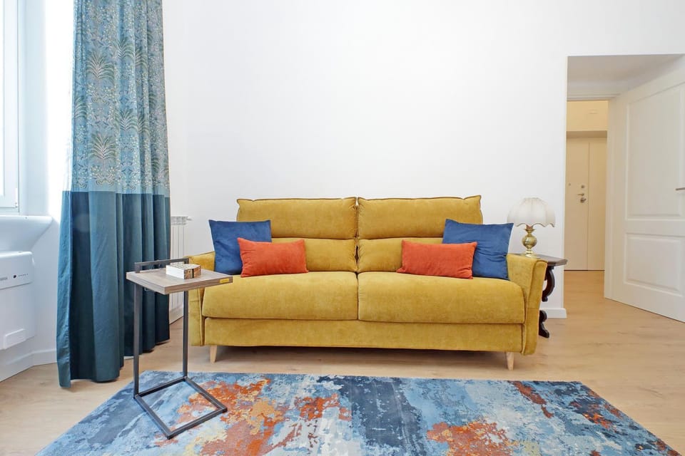 Bed, Living room, Photo of the whole room
