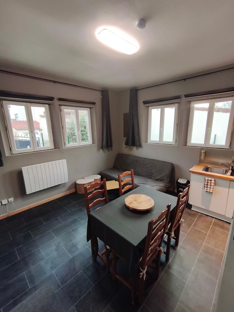 Living room, Seating area, Dining area