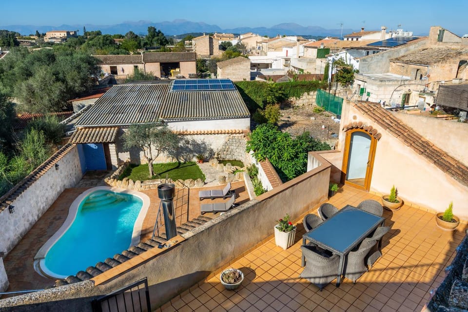 Property building, Living room, Swimming pool