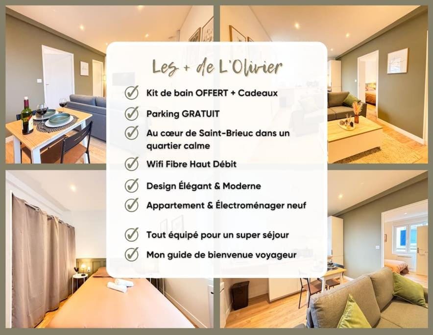 L'Olivier - Parking, Hyper-Centre, Séjour Unique Apartment in Brittany