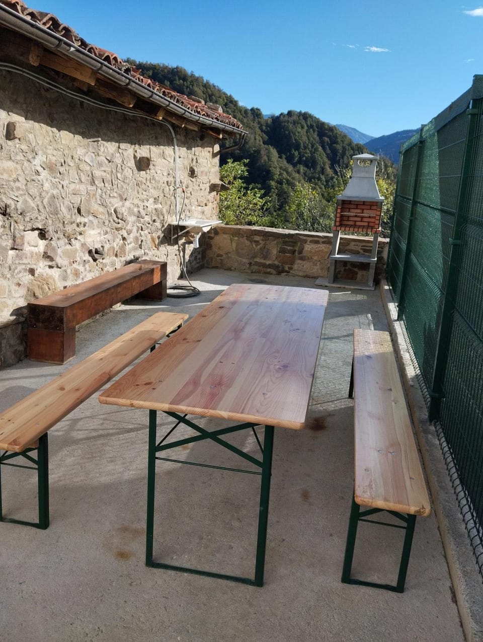 Patio, Dining area, Mountain view