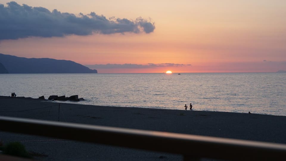 Summer, Balcony/Terrace, On site, Sea view, Sunset