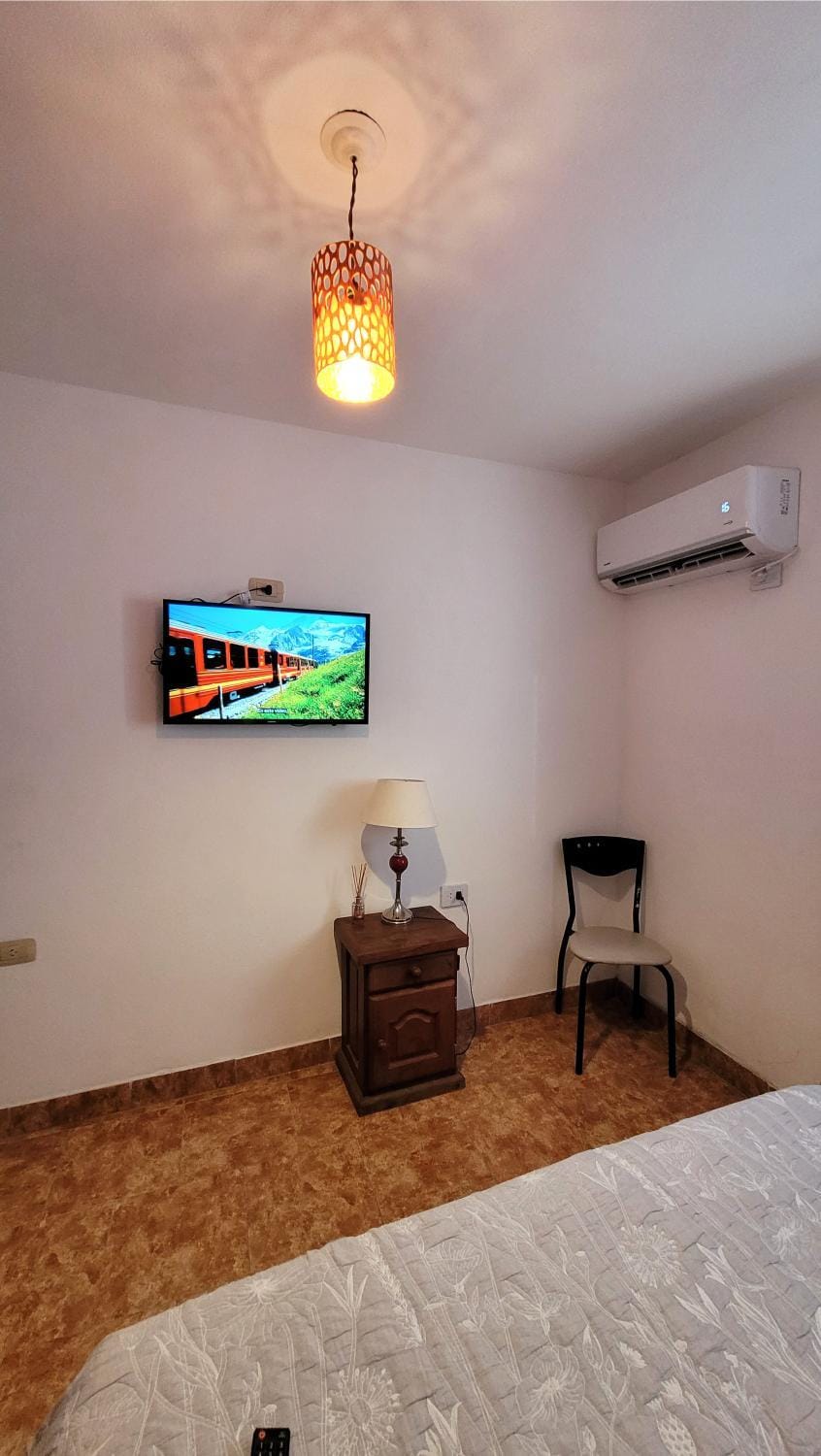 Bed, TV and multimedia, Bedroom, air conditioner