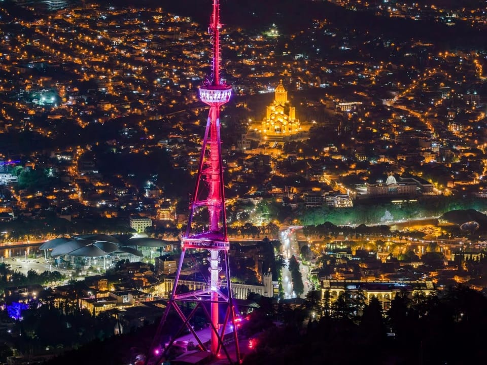 Property building, Night, Natural landscape, Bird's eye view, City view