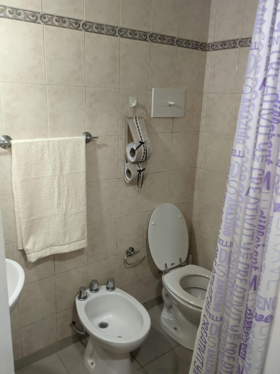 Toilet, Bathroom, bidet, towels