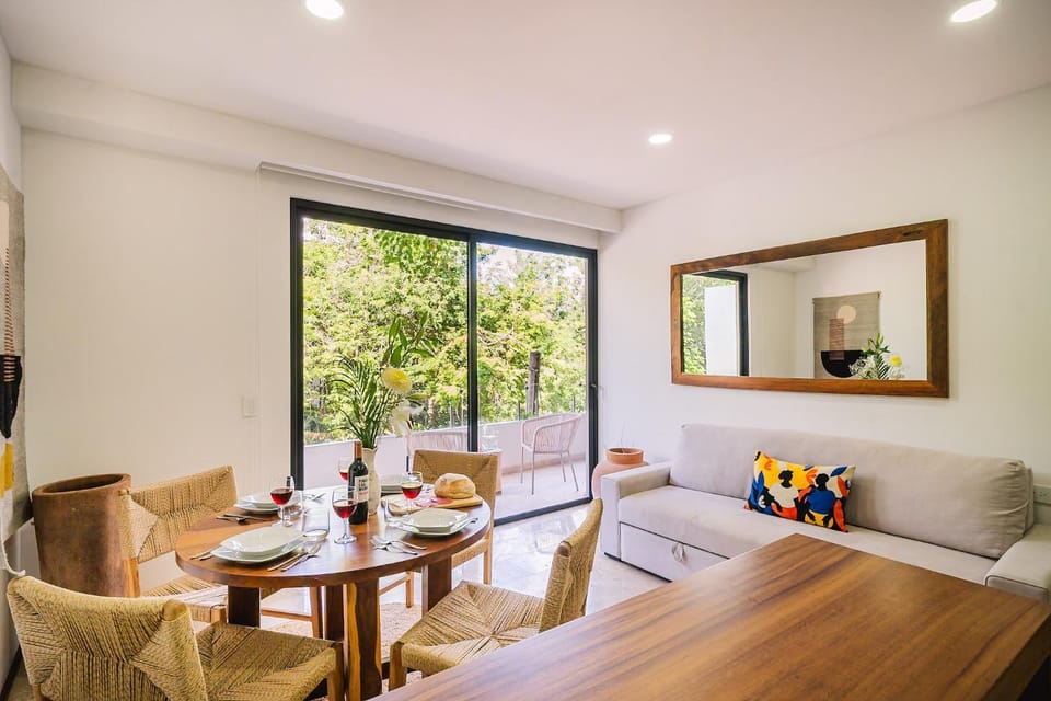 Central 2BR Sun Lover's Nest w Gym Rooftop SPA Apartment in Tulum