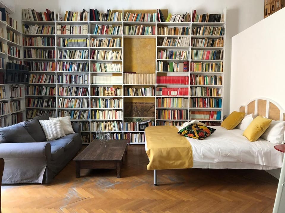 Bed, Library, Photo of the whole room