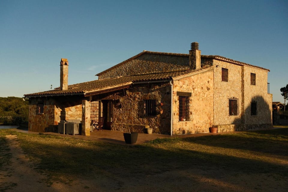 Property building, Swimming pool, Sunset