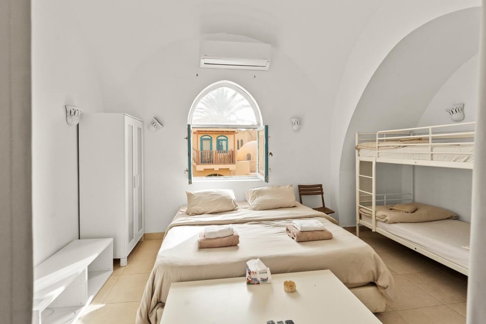Bed, Photo of the whole room, Bedroom, towels, wardrobe, air conditioner