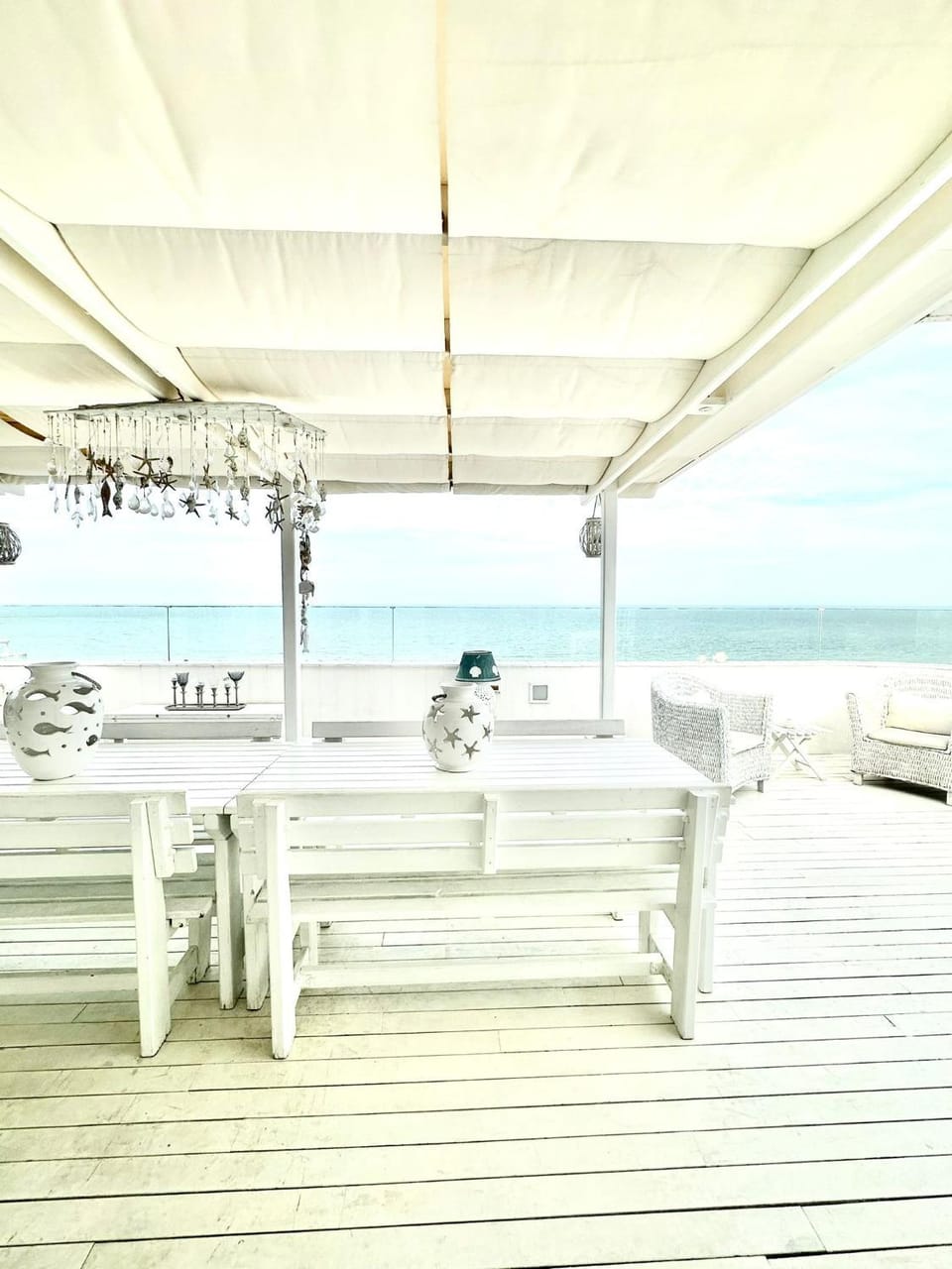 View (from property/room), Balcony/Terrace, Dining area, Beach, Sea view