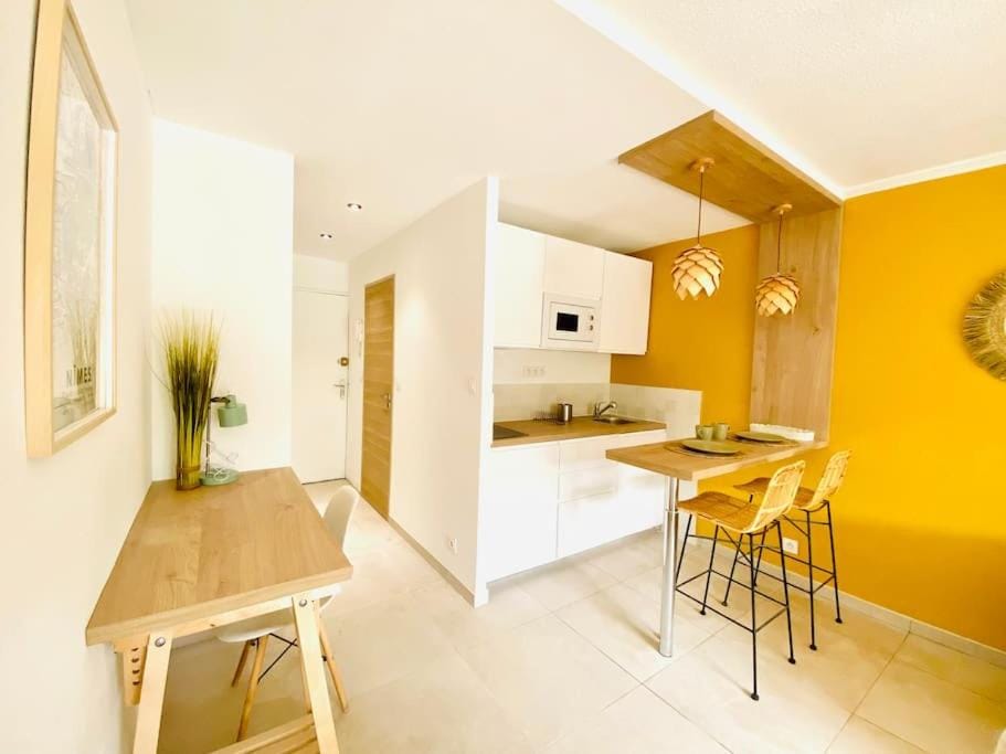 Studio Boho Clim Parking terrasse Apartment in Nimes
