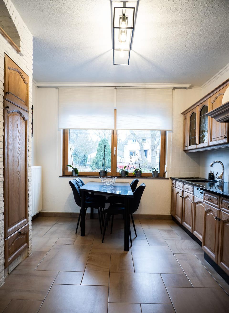 Kitchen or kitchenette, Dining area, stove, kitchen