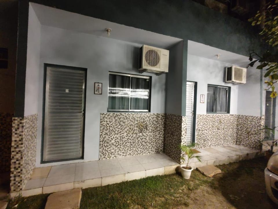 Property building, Night, air conditioner