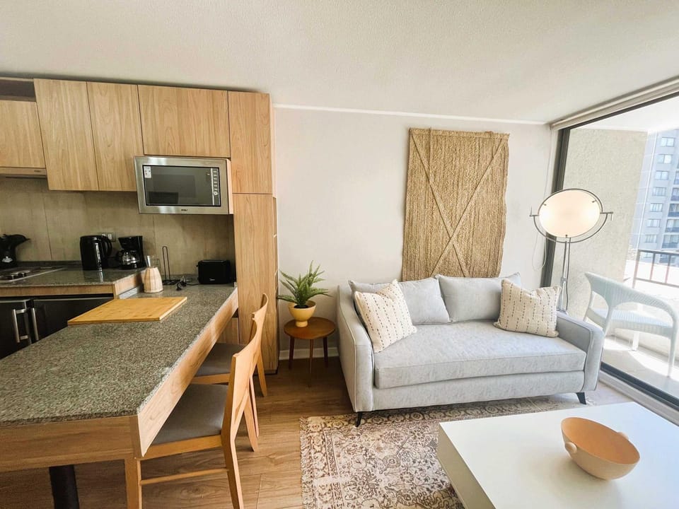 HOM I Comodo Depto Cerca del Metro Sta Isabel Apartment in Santiago