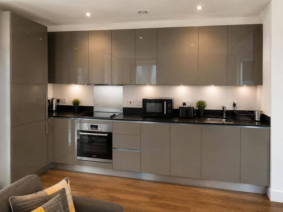 Coffee/tea facilities, Kitchen or kitchenette, dishwasher, minibar, oven, stove, toaster
