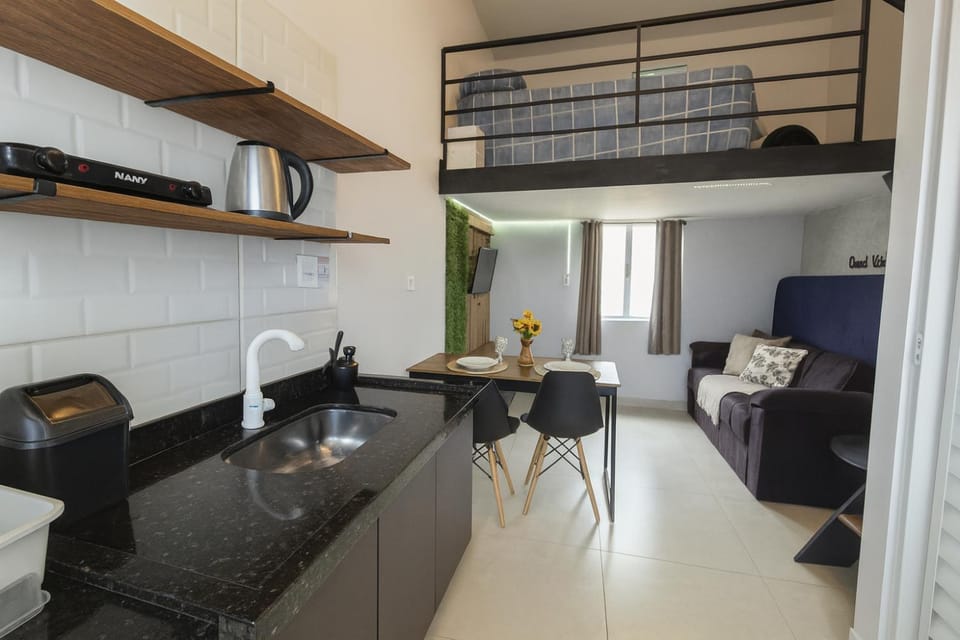 Loft central perto da praia Apartment in Caraguatatuba