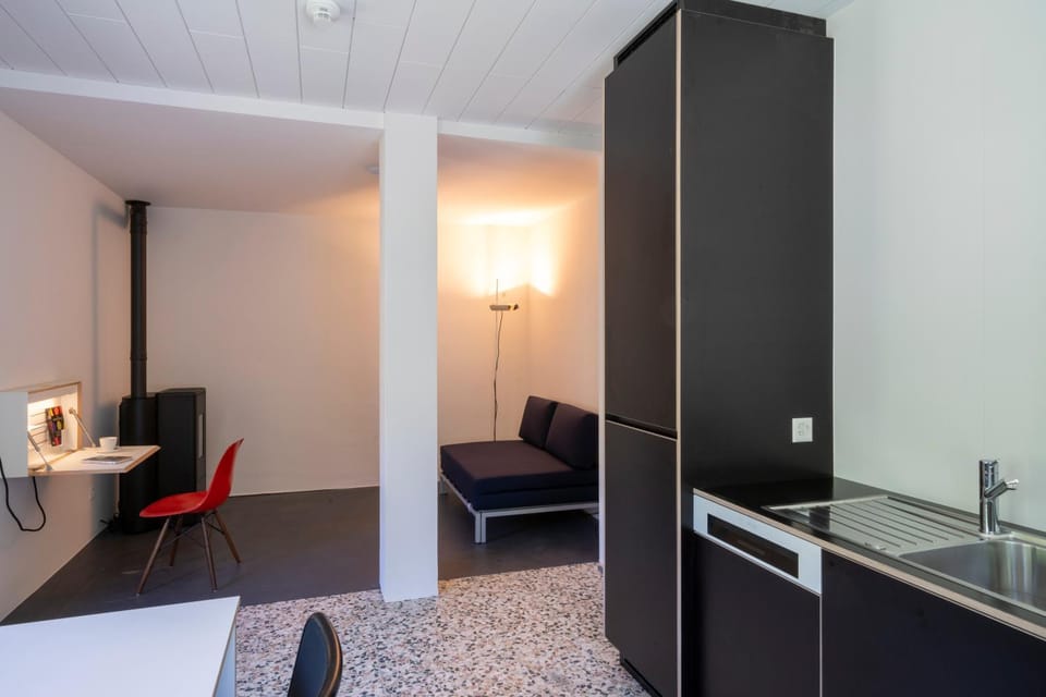 Kitchen or kitchenette, Living room, Seating area