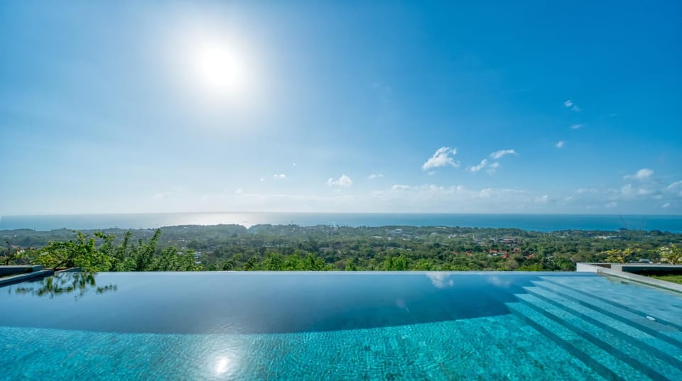 Natural landscape, Pool view, Sea view, Swimming pool