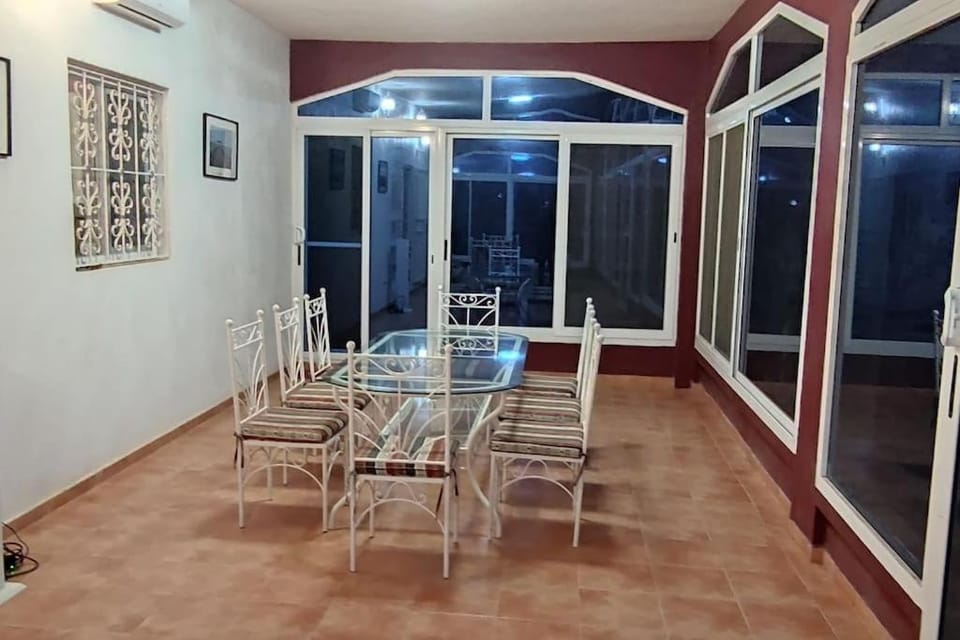 Property building, Living room, Dining area