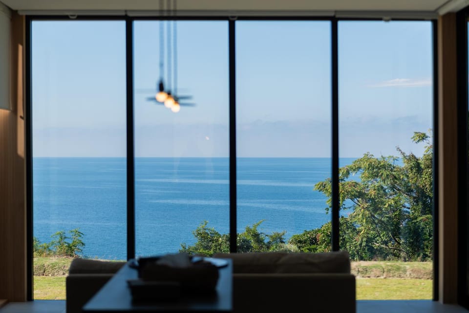 Day, Natural landscape, View (from property/room), Living room, Seating area, Sea view