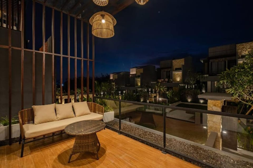 Property building, Night, View (from property/room), Balcony/Terrace, Seating area