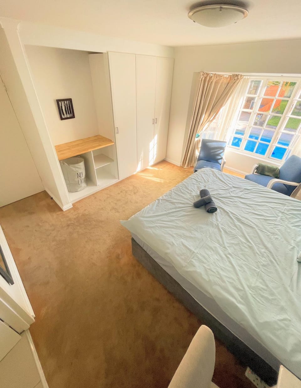 Bed, Photo of the whole room, Bedroom, wardrobe