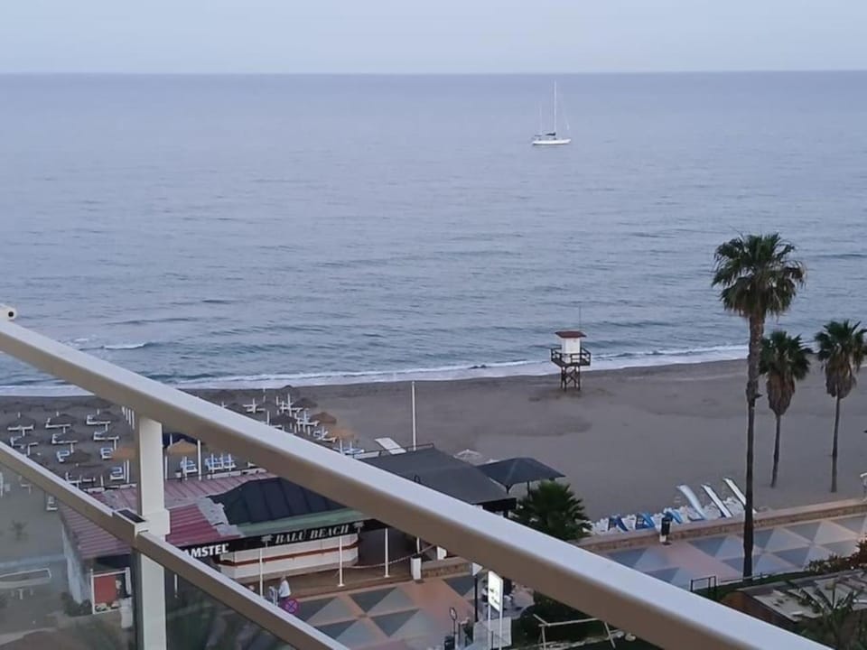 Beach, Sea view, Sunset