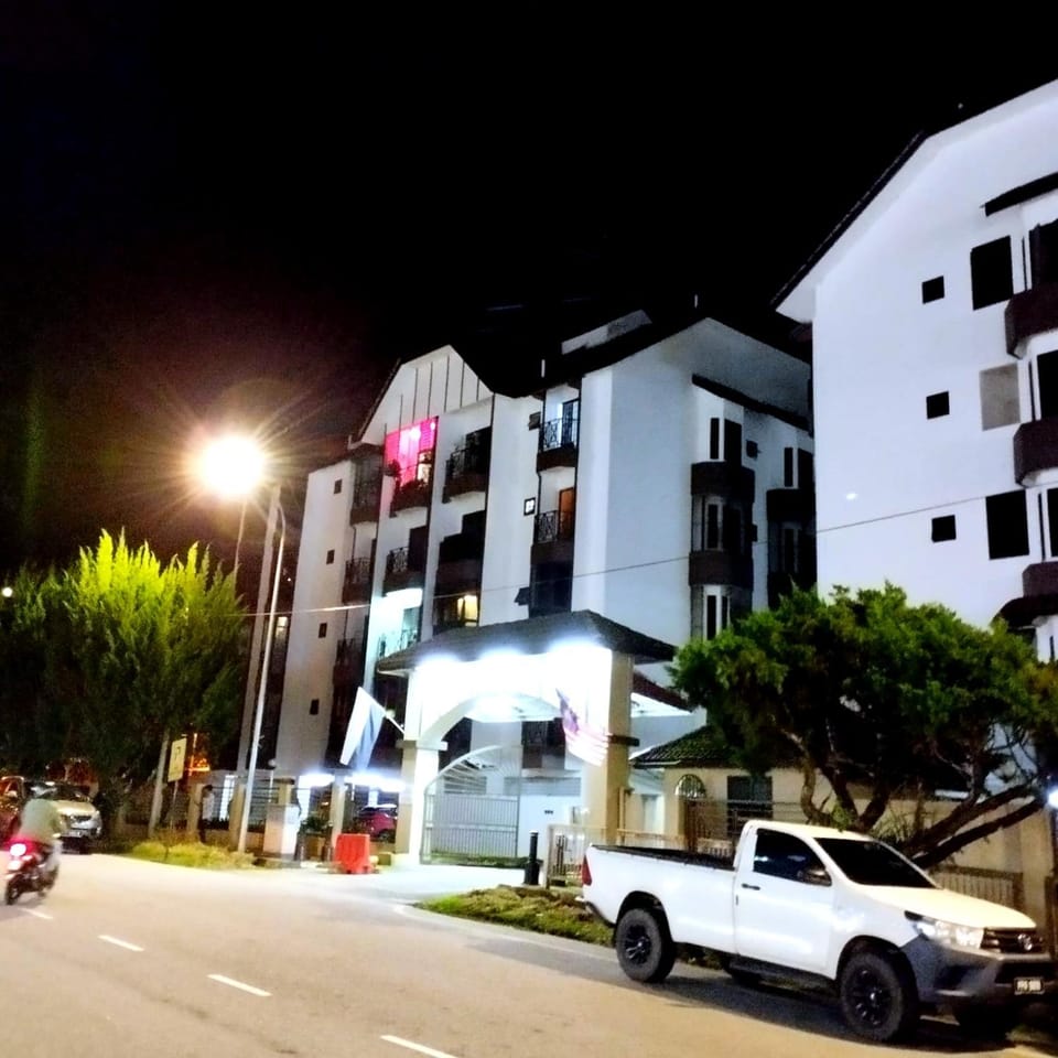 Property building, Night, Street view, Location