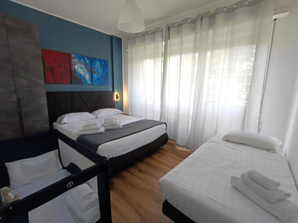 Bed, Photo of the whole room, Bedroom, cot, furniture, towels