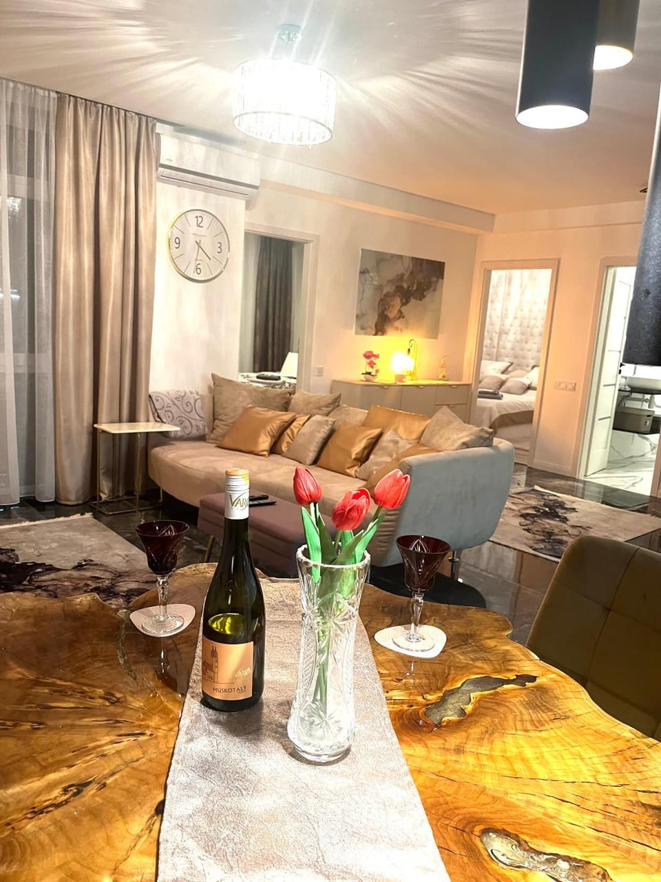 Living room, Seating area, air conditioner