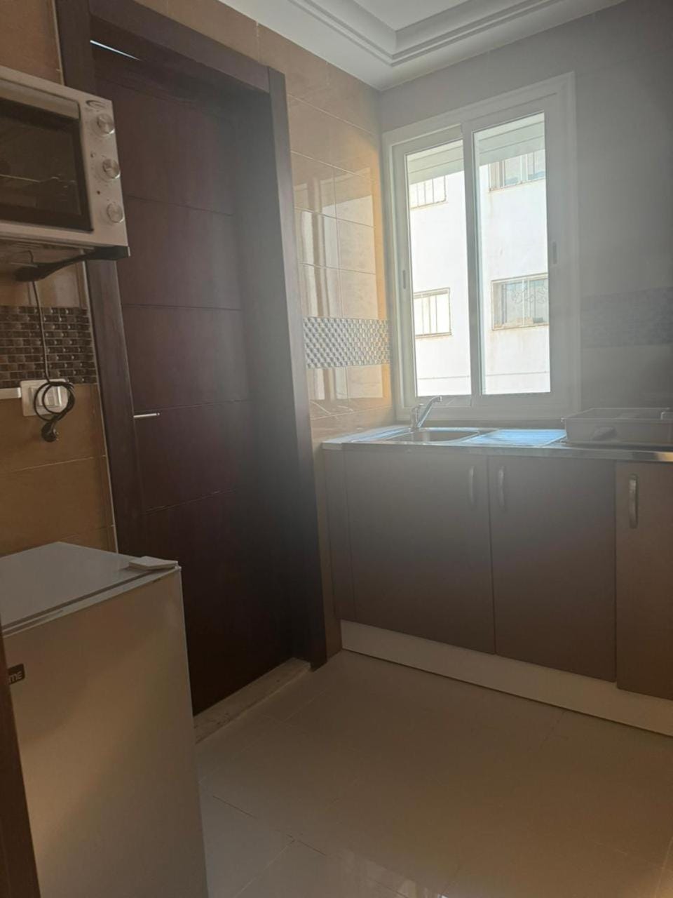 Kitchen or kitchenette, stove, kitchen
