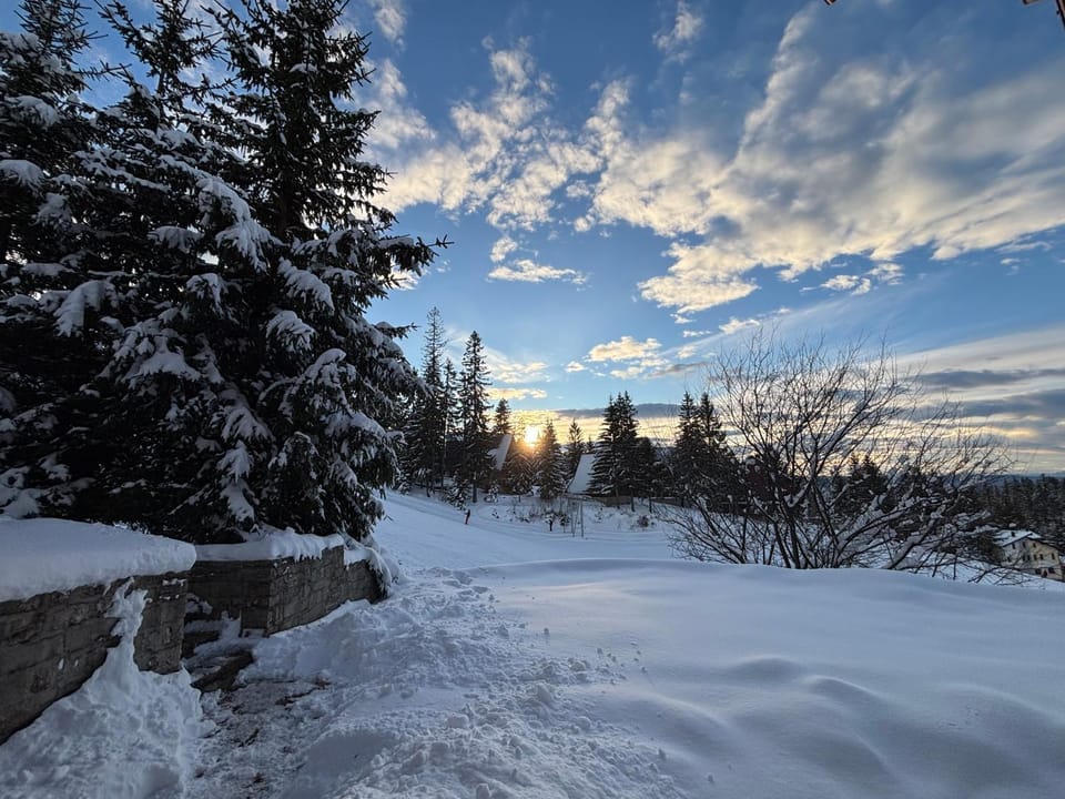 Day, Natural landscape, Winter, Mountain view