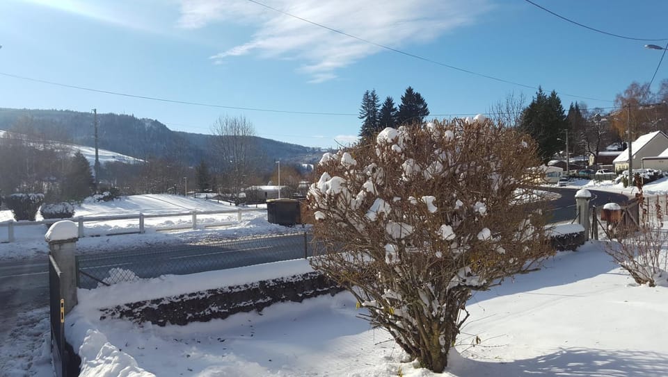 Natural landscape, Winter, Mountain view