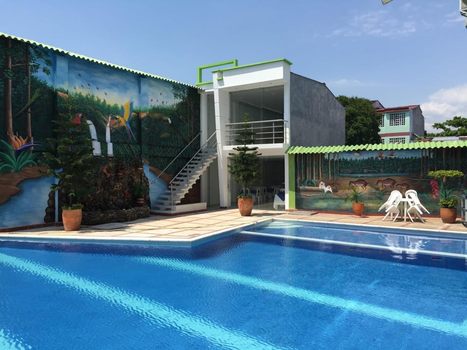Property building, Day, Pool view, Swimming pool