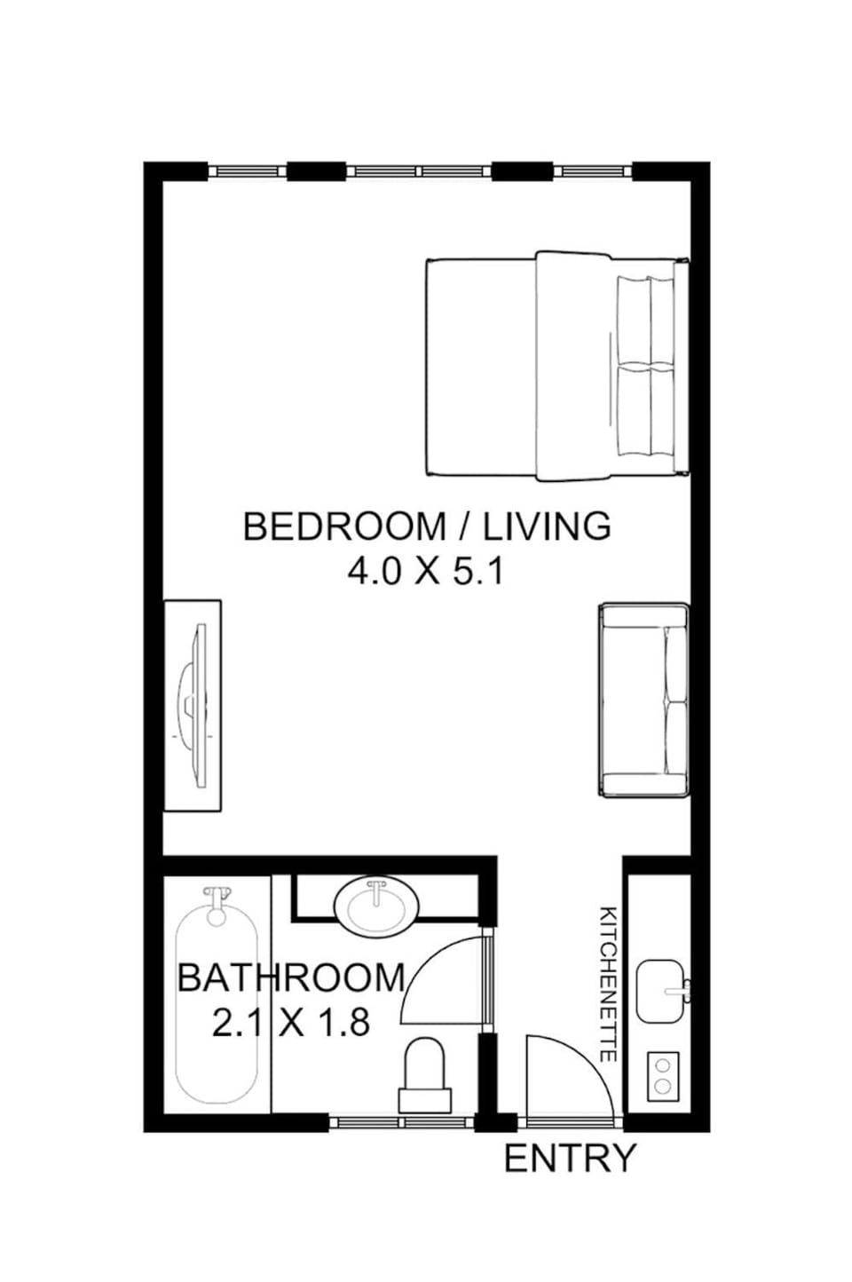 Beachside studio 2024 Apartment in Frankston