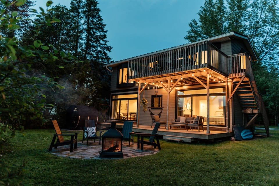 Chalet Chti - bord de l'eau mont Orford Chalet in New Hampshire