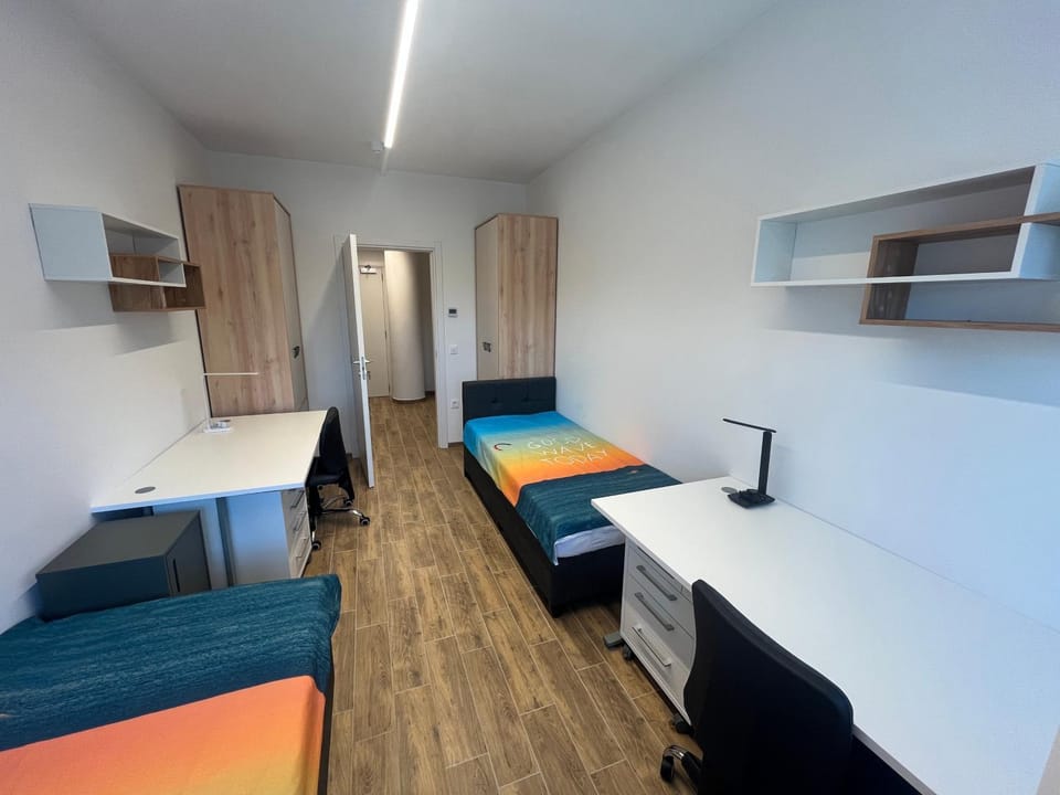 Bed, Photo of the whole room, Bedroom, wardrobe