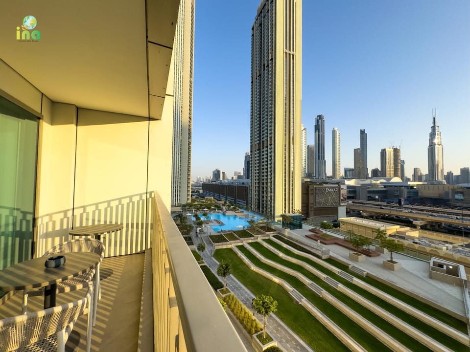 View (from property/room), Balcony/Terrace, City view, Pool view, Swimming pool