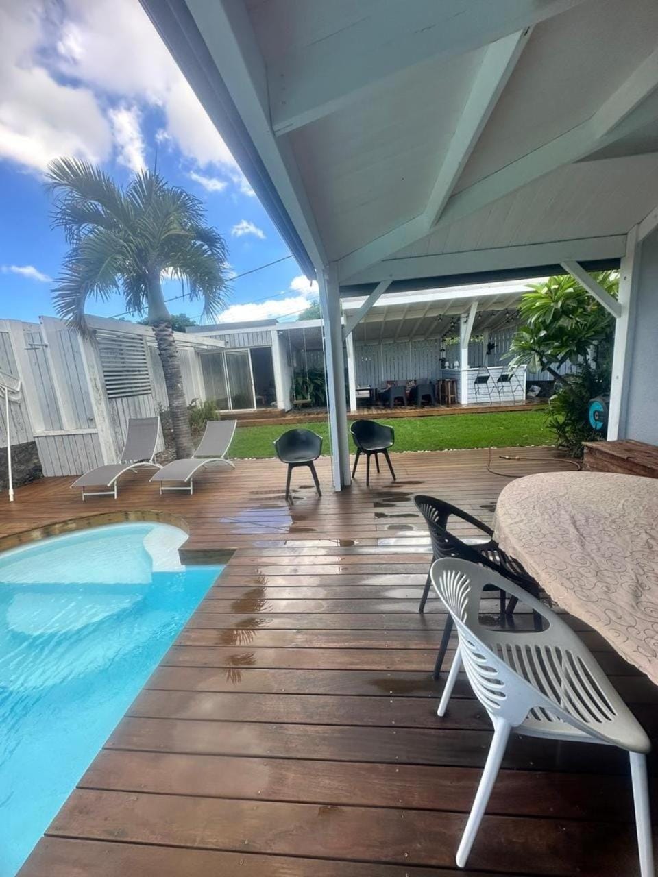Patio, Day, View (from property/room), Balcony/Terrace, Dining area, Pool view, Swimming pool