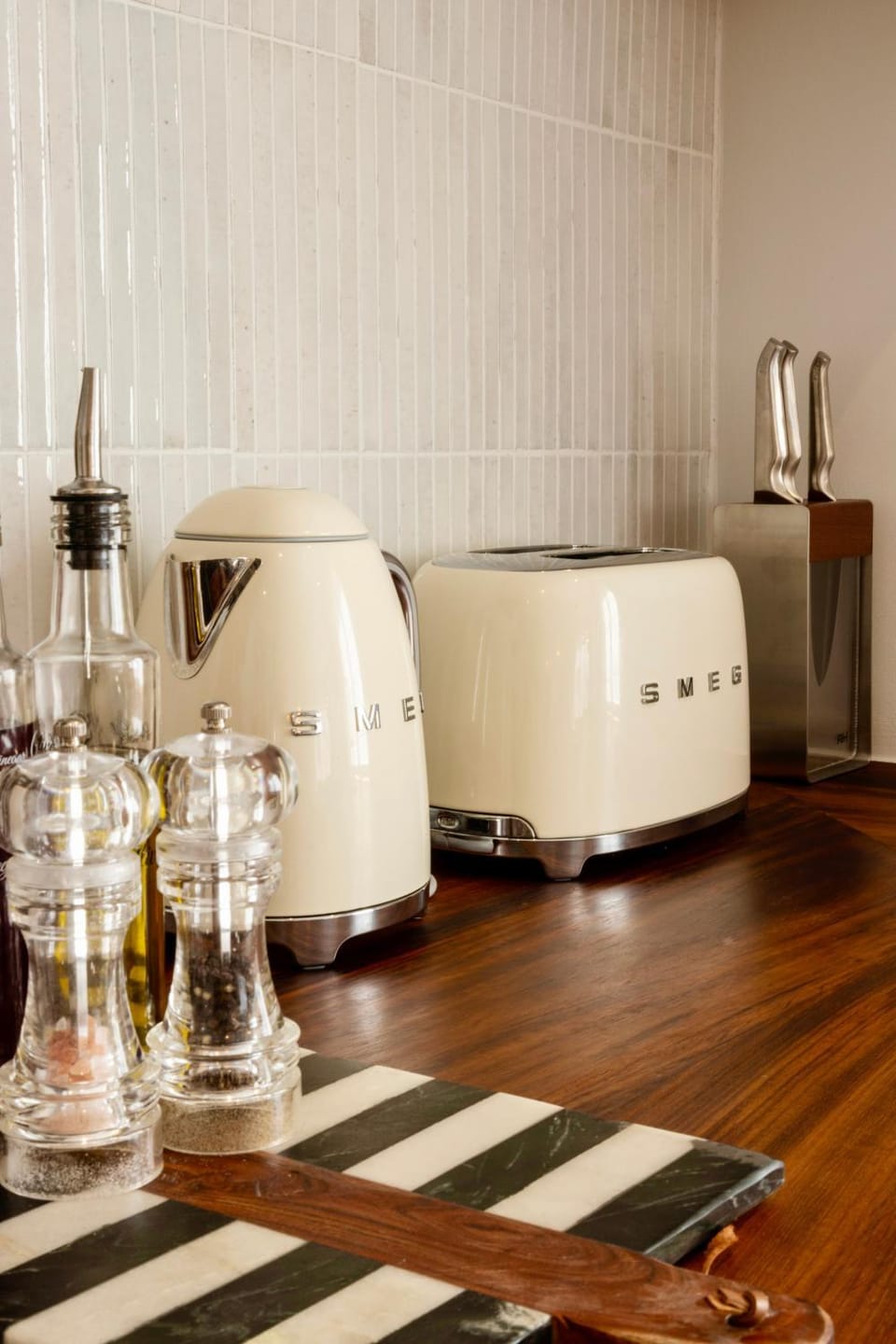 Kitchen or kitchenette, toaster