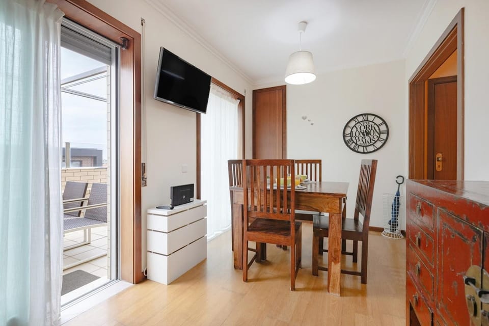 Espinho Retreat with Balcony Apartment in Porto District