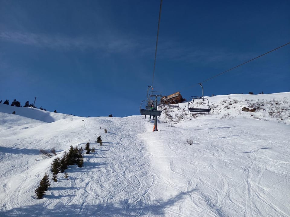 Winter, Skiing, Skiing