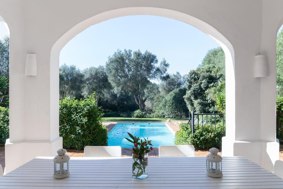 Property building, Living room, Swimming pool