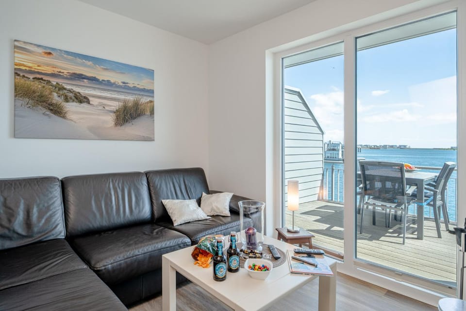 Living room, Seating area, Sea view