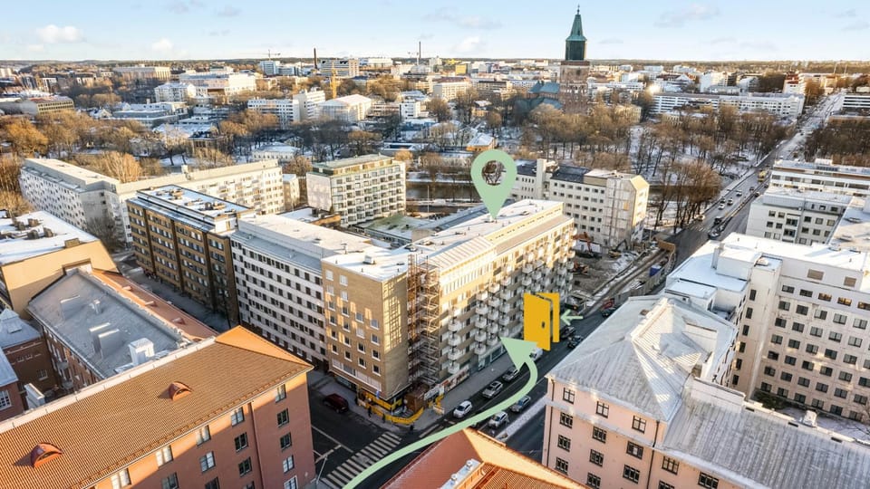 Property building, Day, Bird's eye view, City view