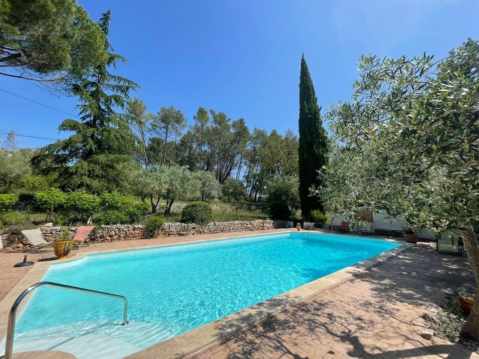 Property building, Living room, Swimming pool