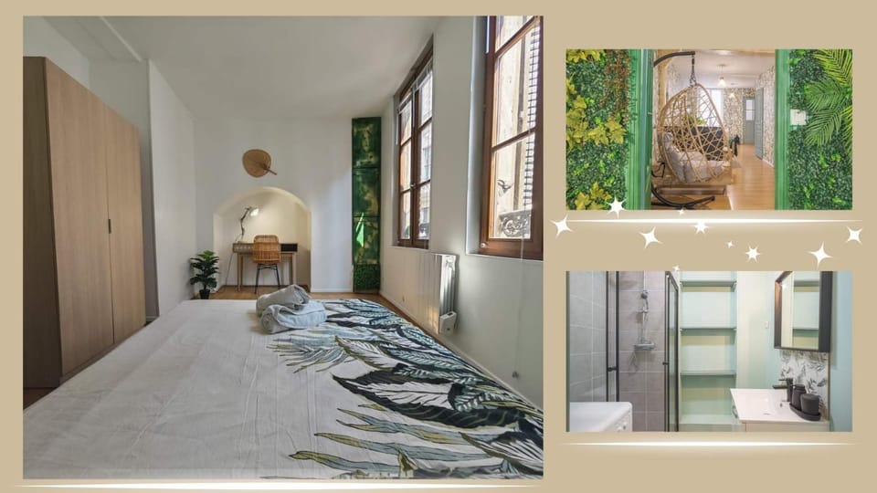 Bed, Bathroom, Seating area, Bedroom