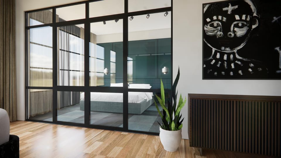Living room, Bedroom