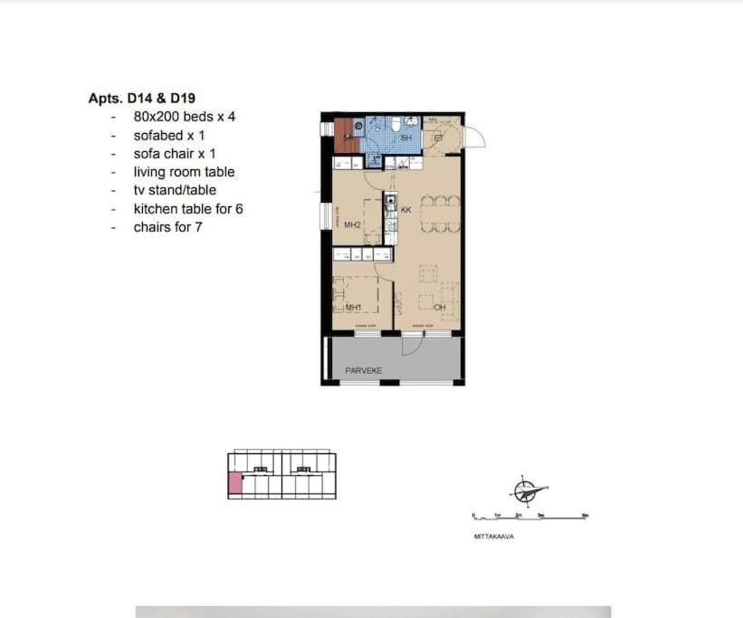 Brand New 2BDR Apartment with Private Sauna Apartment in Rovaniemi